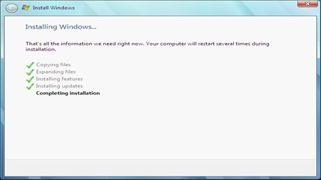 Windows 7 Installing Windows