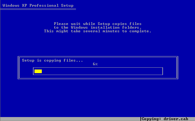 Instalare Windows XP Setup Restart