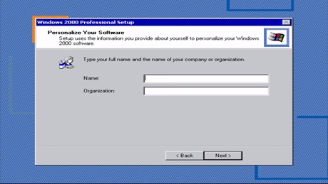 Windows 2000 Organization