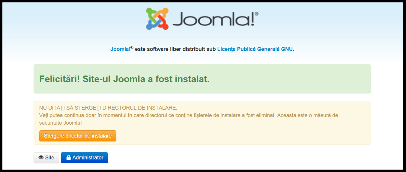 configurare pagina joomla5